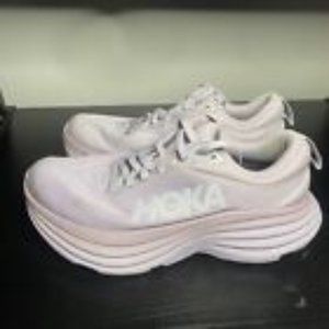 Hoka One One Bondi 8 Womens Size 7.5 B Purple Running Shoes Sneakers